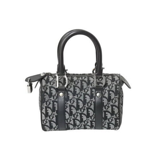 Dior Handbags - Christian Dior BO GG Trotter Leather Canvas Navy Blue Handbag